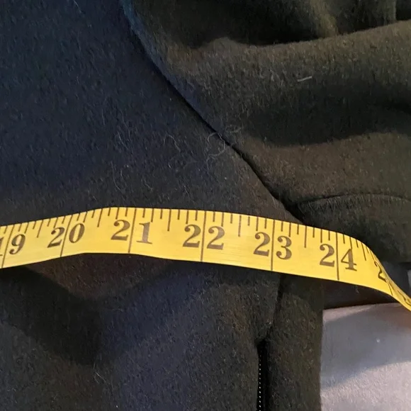 Zac Posen Genuine Raccon/ Baby Calf Fur Wool Convertible Coat US 14 / XL - Picture 13 of 16